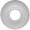 Ekena Millwork Berkshire Thermoformed PVC Ceiling Medallion (Fits Canopies up to 4 1/2"), 10"OD x 3 1/2"ID x 3/4"P CMP10BE - alternate 2